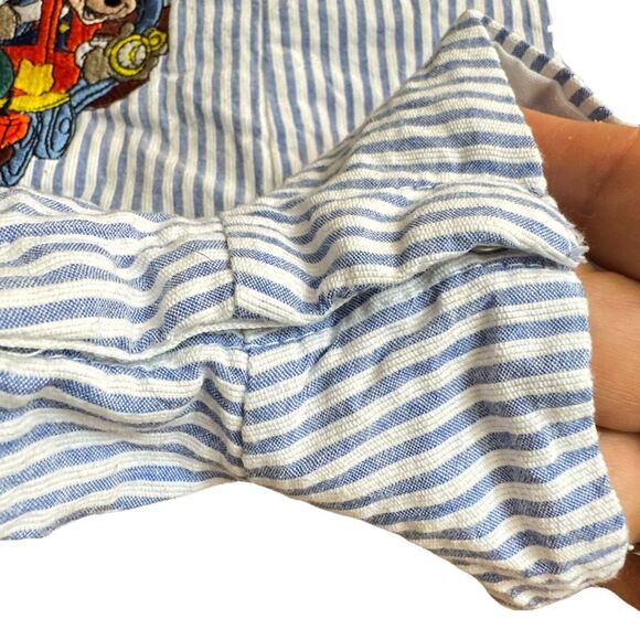 Disney Parks Authentic Mickey Mouse Choo Choo Train Short Overalls 24 Mo - Picture 4 of 11